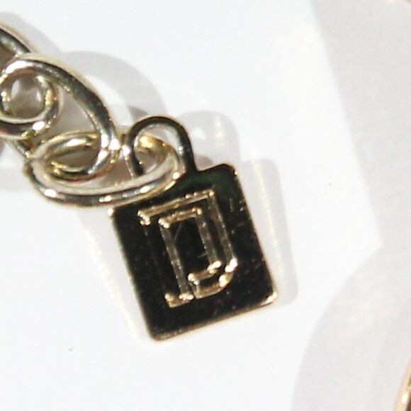 Dannijo Elisa Gold Tone Chain Necklace w/ Pendant - Picture 5 of 6